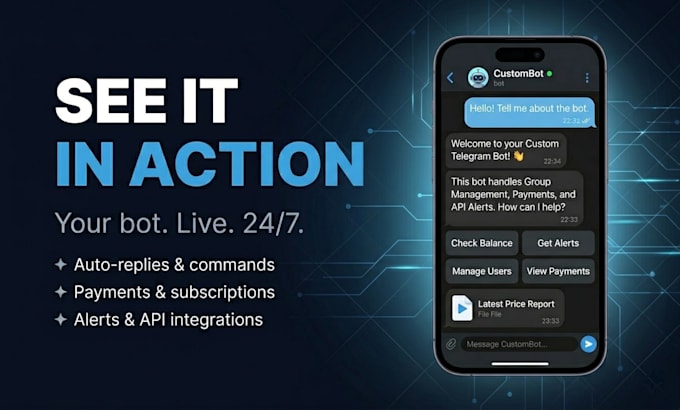 build a custom telegram bot tailored to your needs