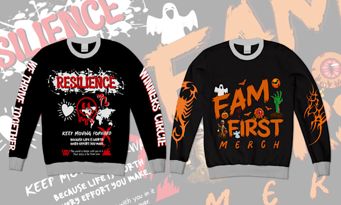 do design streetwear t shirt, hoodie and merch bold graphics