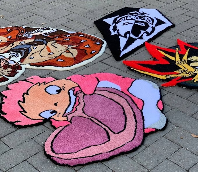 make a real custom rug from any picture or design