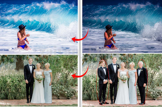 add remove people, photoshop with  do photo editing in 1 hrs