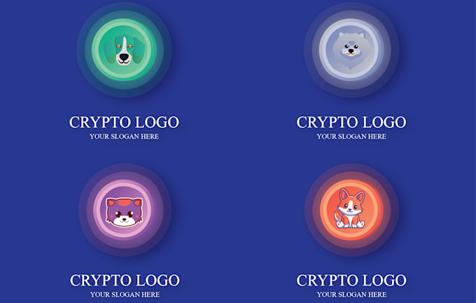 design professional crypto and cryptocurrency token logo for coin