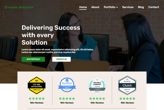create wordpress landing page website using elementor
