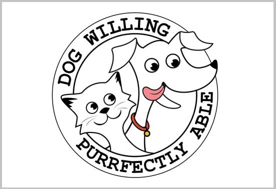 do stunning dog, pet, cat, or animal logo