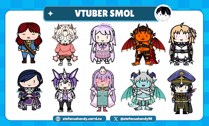 design a cute smol vtuber character