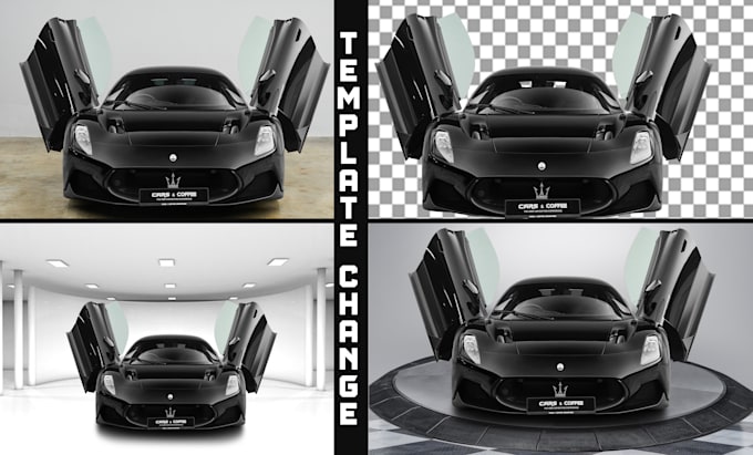 car photo background remove and drop shadow