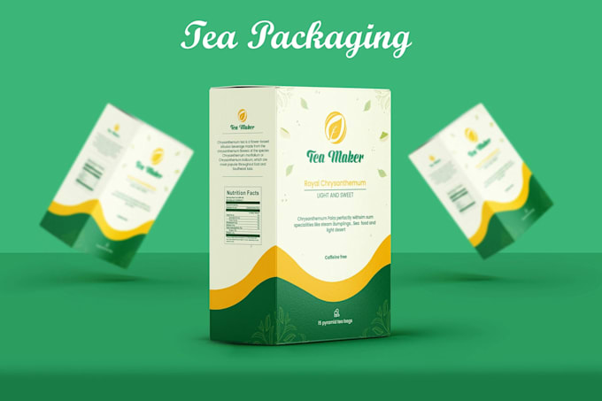 design premium coffee and tea boxes label and pouch packaging