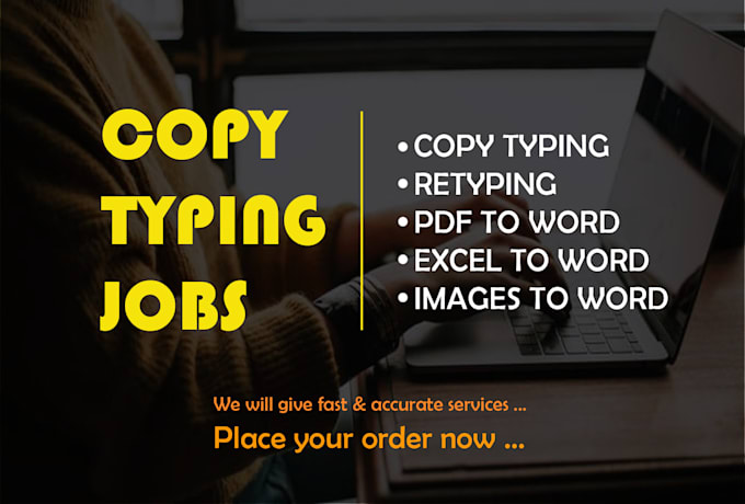 do fast copy typing jobs