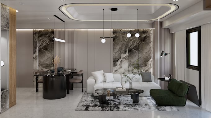 design and render modern interior design