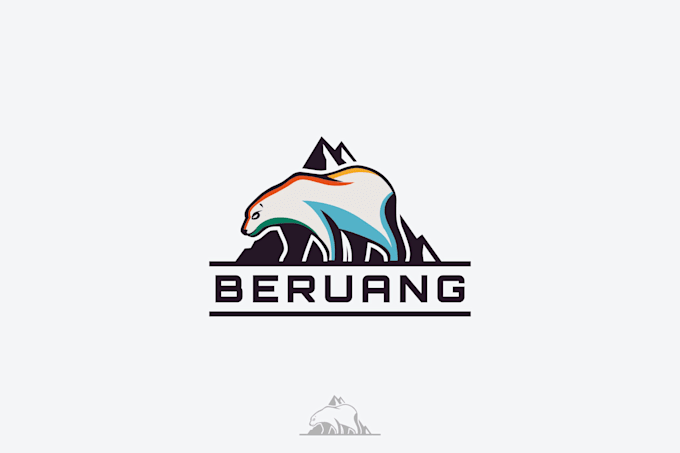 design minimalist animal logo cartoon and mascot