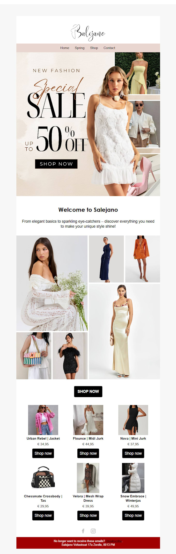 design klaviyo email template