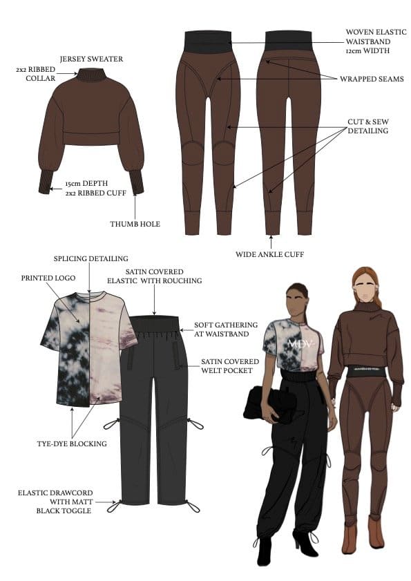 create a garment technical pack