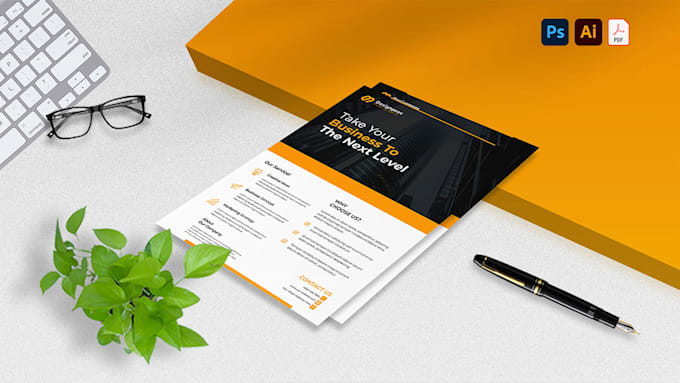 design a professional business flyer and one pager
