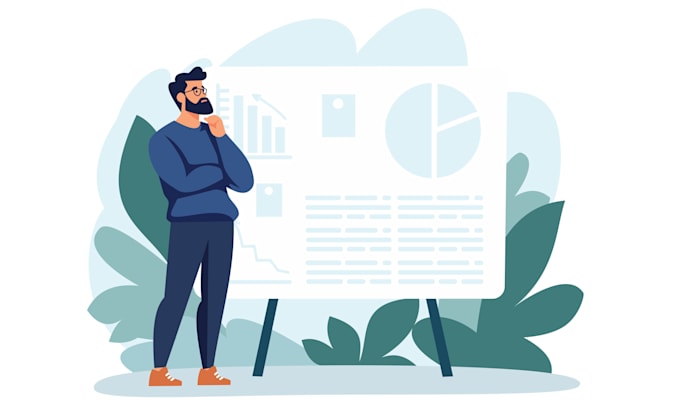 drawing flat vector illustration with people