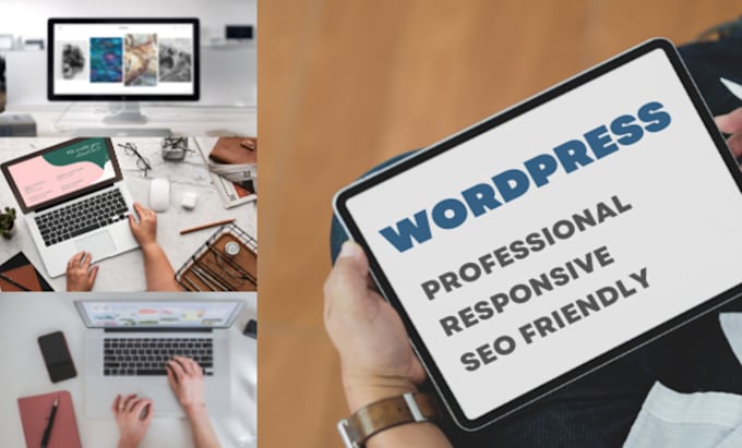 do professional wordpress full website creation with a responsive mobile layout