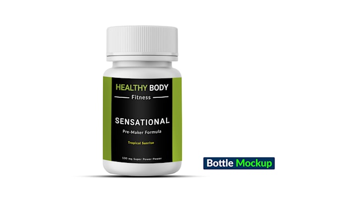 do any type of 3d bottle mockup so fast