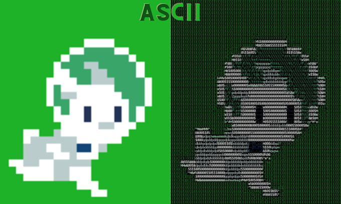 make text art and portrait of any image