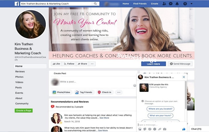 do facebook business page creation, social media pages, and accounts setup