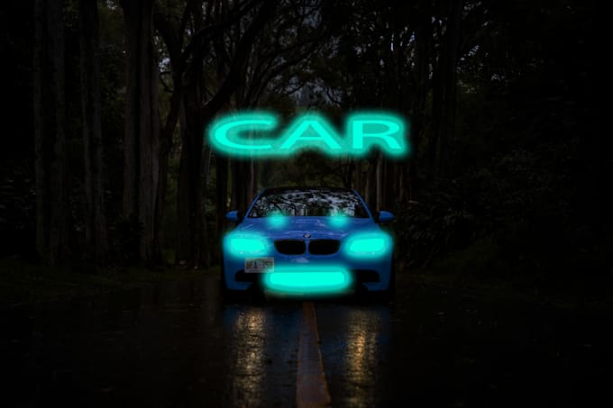 design a super neon glow photo or logo