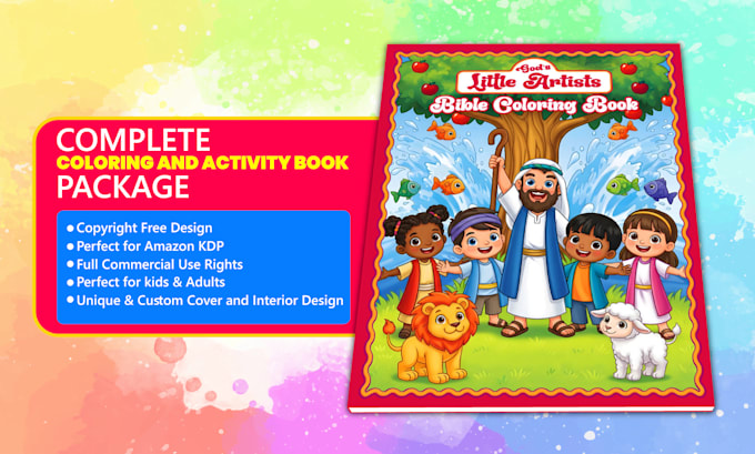 create children coloring and activity book
