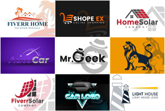 do modern minimalist unique flat custom business creative logo design