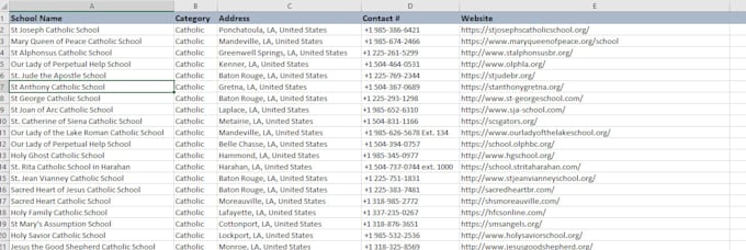 make list for  cold calling list or emailing lead generation