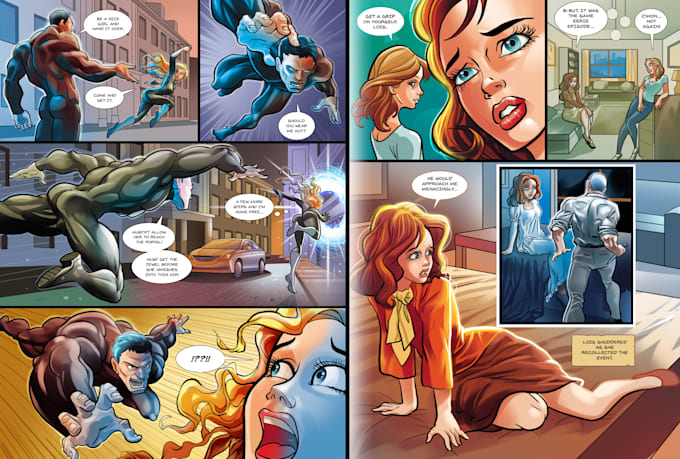 create ultra dynamic comic pages, books and graphic novels