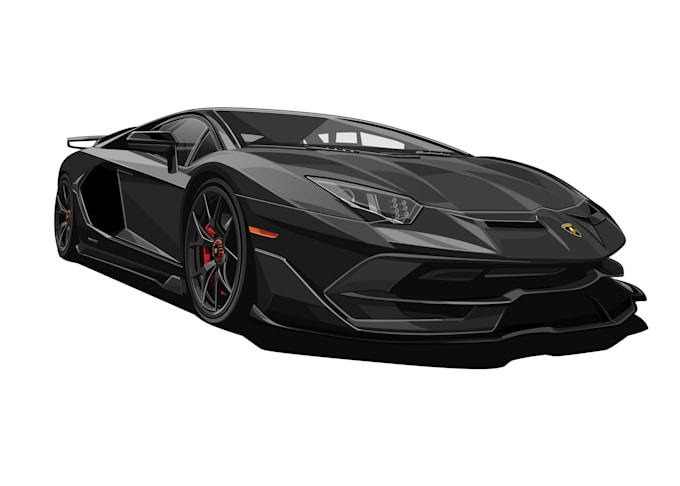 draw vector art cartoon from your car