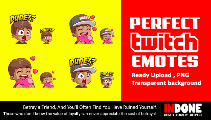 work extra fast to create twitch emotes design