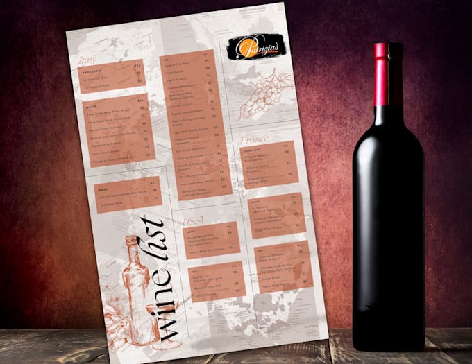 design a stunning wine list