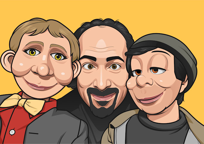 draw cartoon potrait for your business