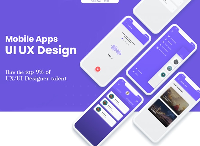 Attractive mobile app ui ux design by Tetradesign | Fiverr