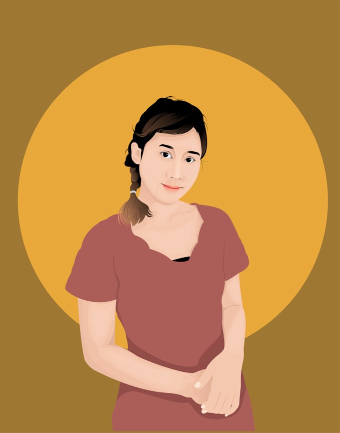 create a vektor face image