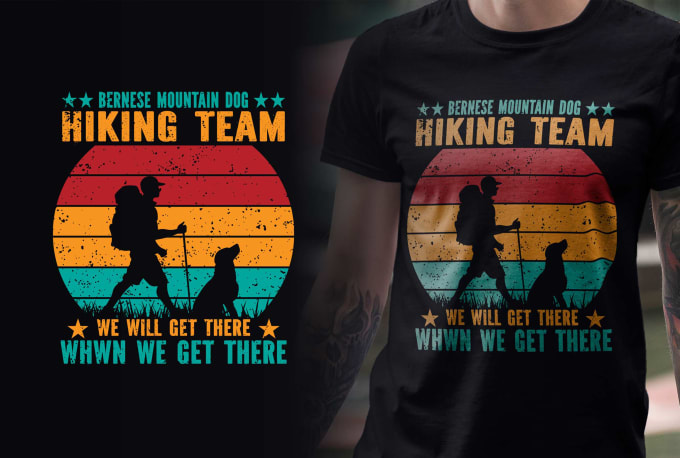 Bernese Mountain Dog Hiking Team We Will Get There Vintage Bernese Mountain Dog Hiking Team We Will Get There Vintage
