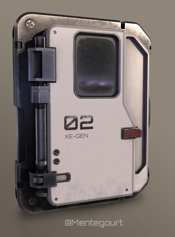 create a 3d model hard surface for game assets using blender