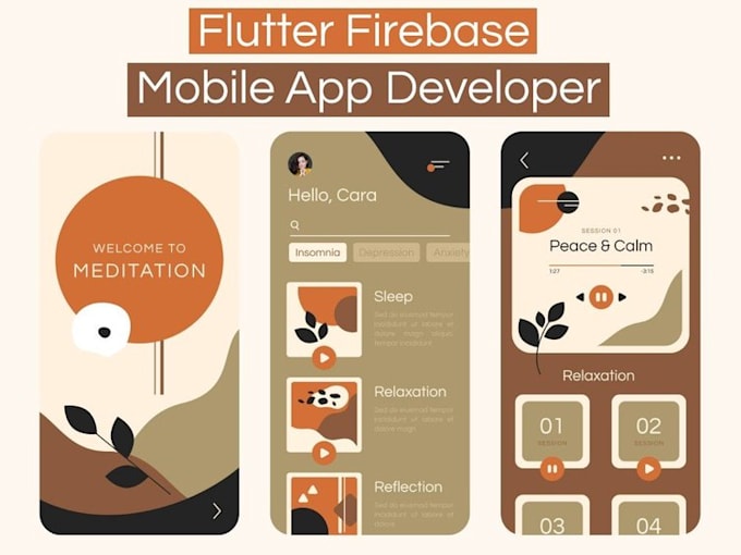 develop app using flutter for android and ios