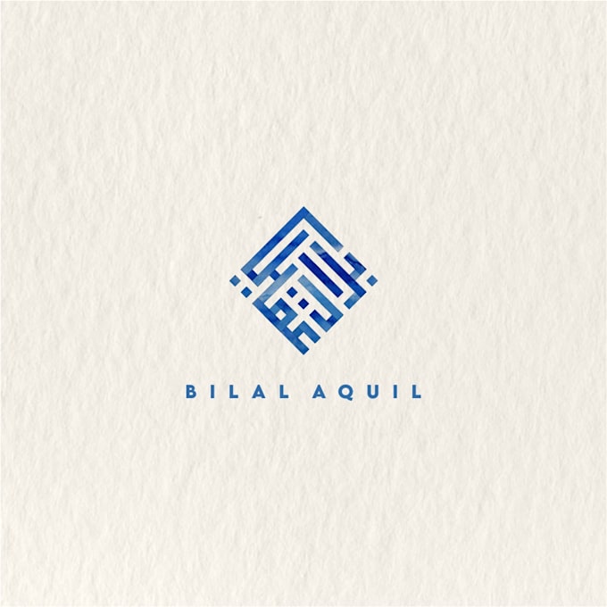 design an arabic square kufic logo for your brand