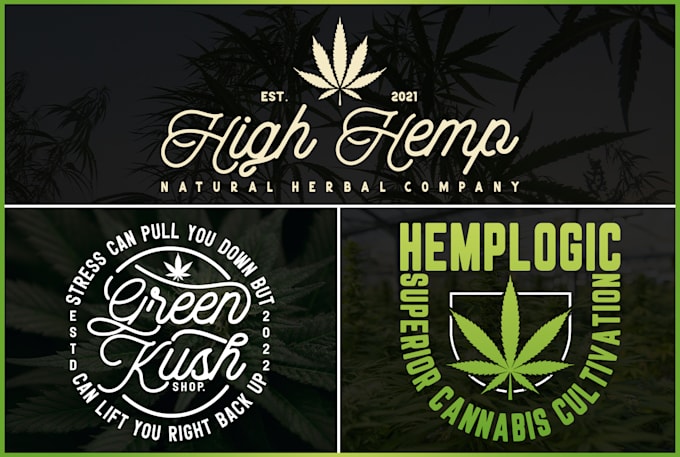 do cannabis marijuana or weed logo design