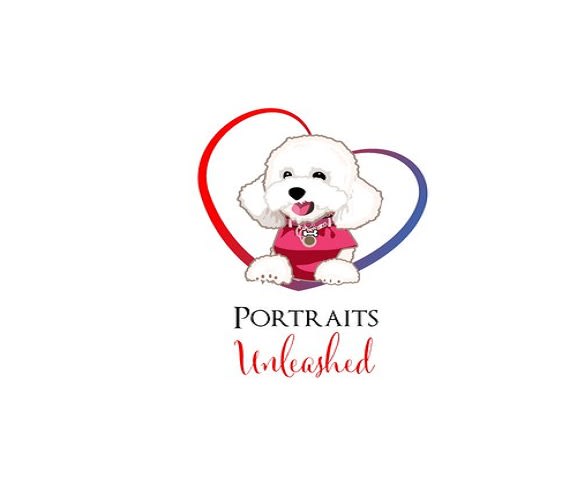 create a stunning logo for portraits unleashed