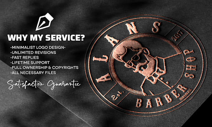 minimalist logo design within 24hour
