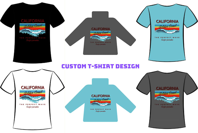 create the best, quality custom t shirt design in 3 days