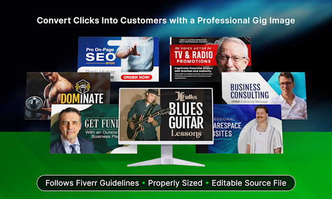 design a professional fiverr gig graphic