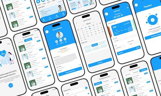 design mobile app or web app UI UX and prototype