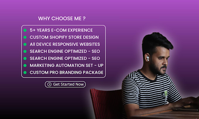 shopify store design or redesign and ecommerce website development
