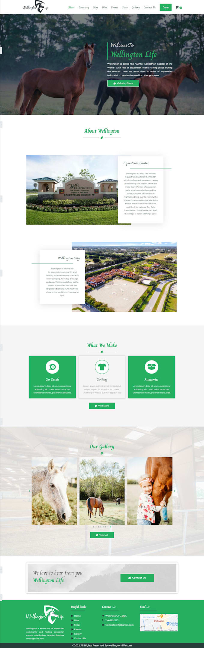 create equestrian, horse riding, farm, pets, animal website