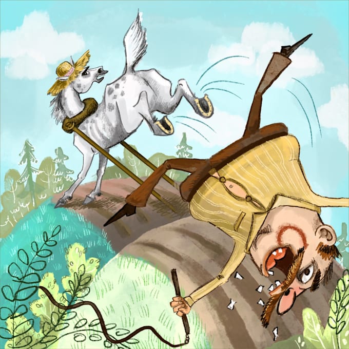 draw a digital illustration, children illustration