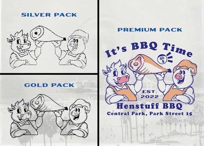 create vintage cartoon mascot 30s character illustration