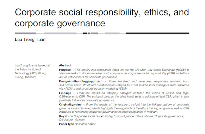 do a professional analysis of business ethics case study