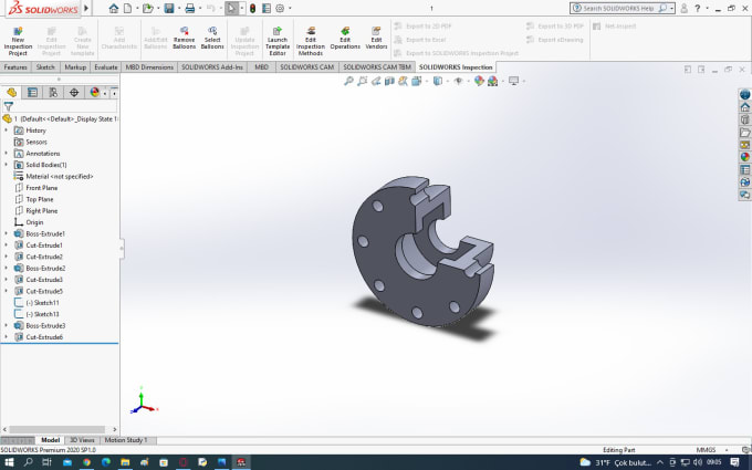 can design 3d parts using solidworks