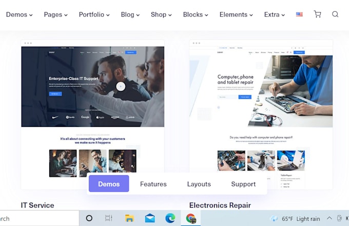 design website using elementor