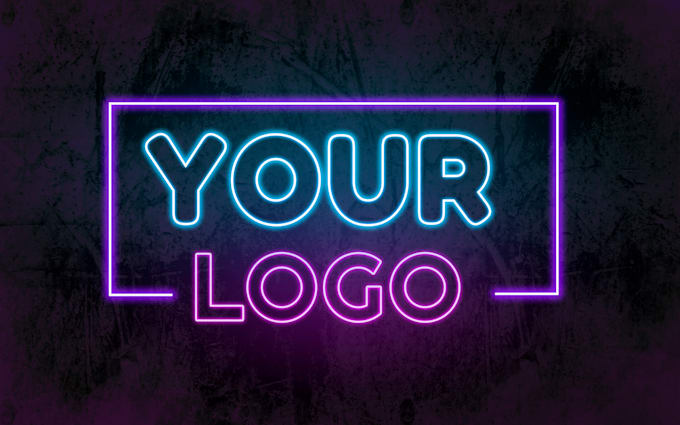 create an awesome 3d neon logo